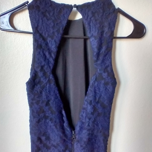 Alice + Olivia Navy Lace Maxi Dress - Picture 9 of 15